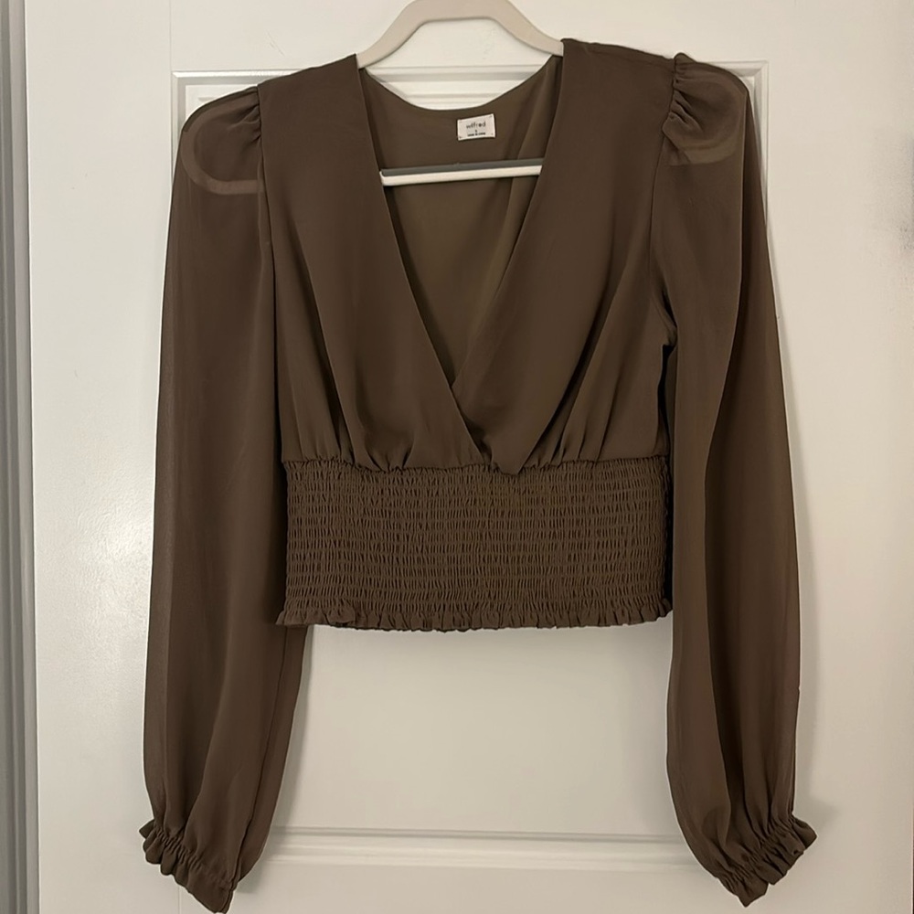 Aritzia Wilfred wistful blouse